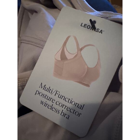 Brand New Leonisa Women's Size 42B Light Brown Posture Corrector Bra Multi - Picture 6 of 9